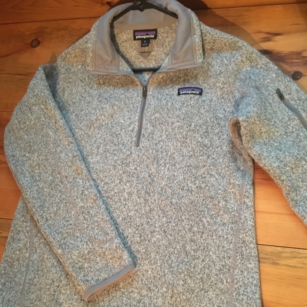 Patagonia grey 1/4 zip pullover